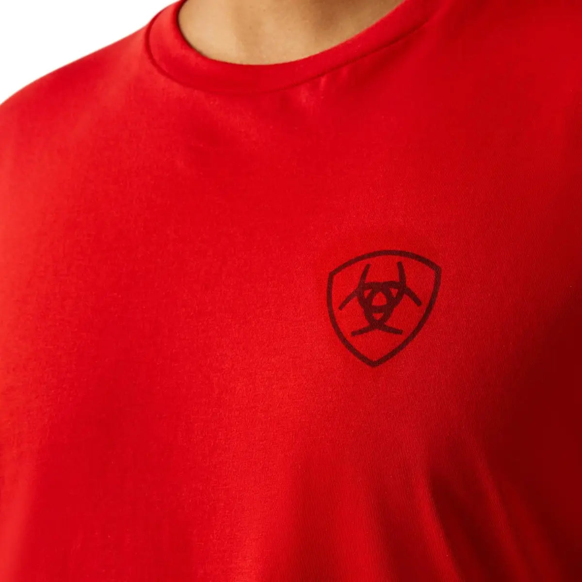 Ariat Etched Buffalo Red T Shirt 10058939