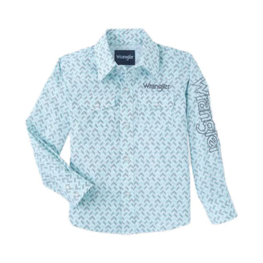 Wrangler Boy's Logo Western Snap Shirt 112346230