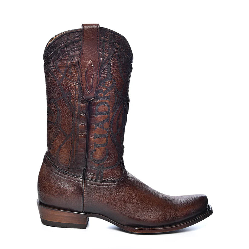 Cuadra CU801 MN Firenze Almond Shadow Deer Laser & Embroidery Narrow Square Toe