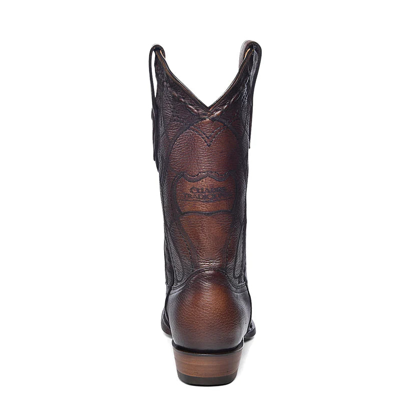 Cuadra CU801 MN Firenze Almond Shadow Deer Laser & Embroidery Narrow Square Toe