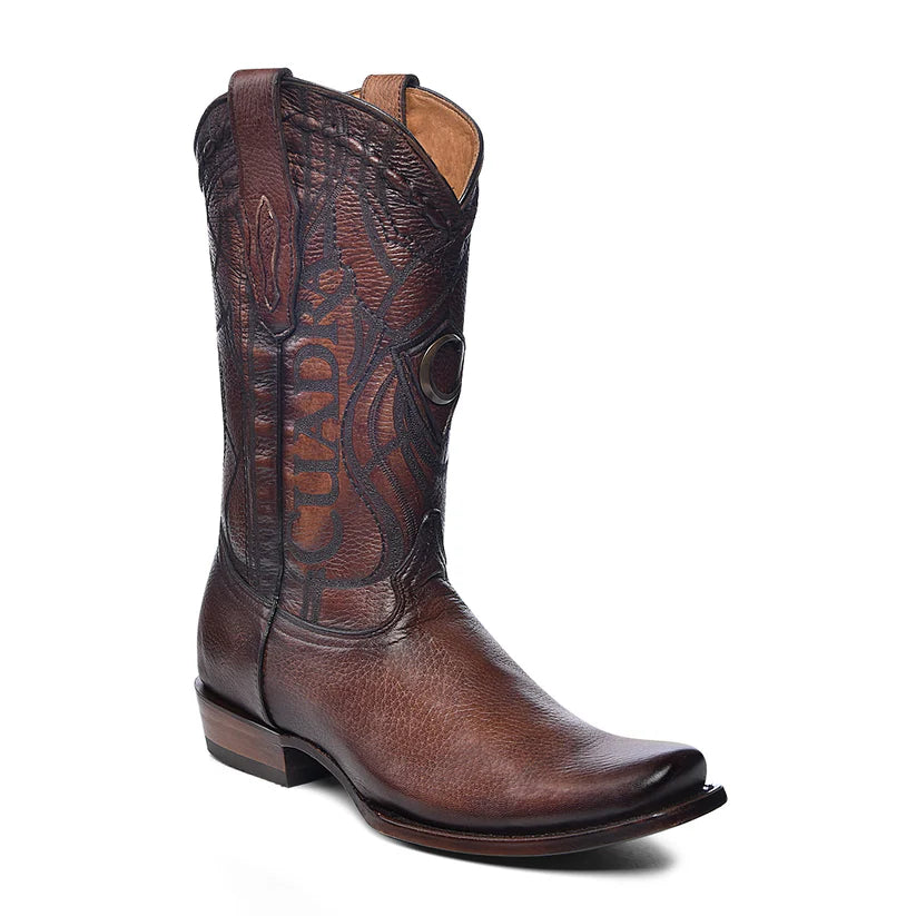 Cuadra CU801 MN Firenze Almond Shadow Deer Laser & Embroidery Narrow Square Toe