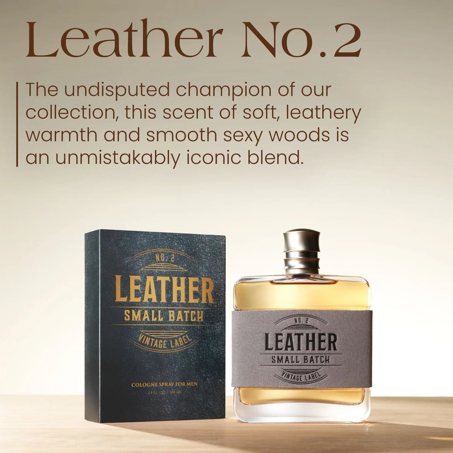 Leather Small Batch Cologne No.2 – 100 ml | 3.4 fl oz