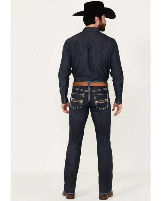 Rock & Roll Denim Men's Revolver Slim Straight Denim Jeans BM1RD02485