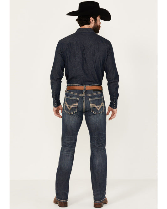Rock & Roll Denim Men's Revolver Slim Straight Denim Jeans BM1RD02489