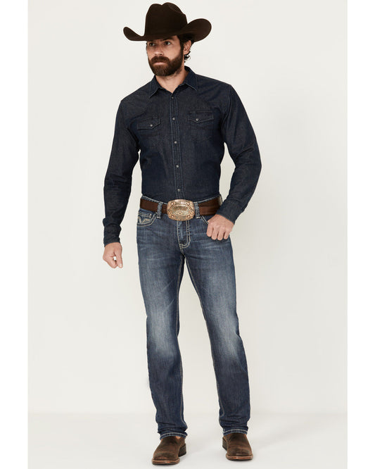 Rock & Roll Denim Men's Rifle Skinny Stretch Denim Jeans BM2MD03670