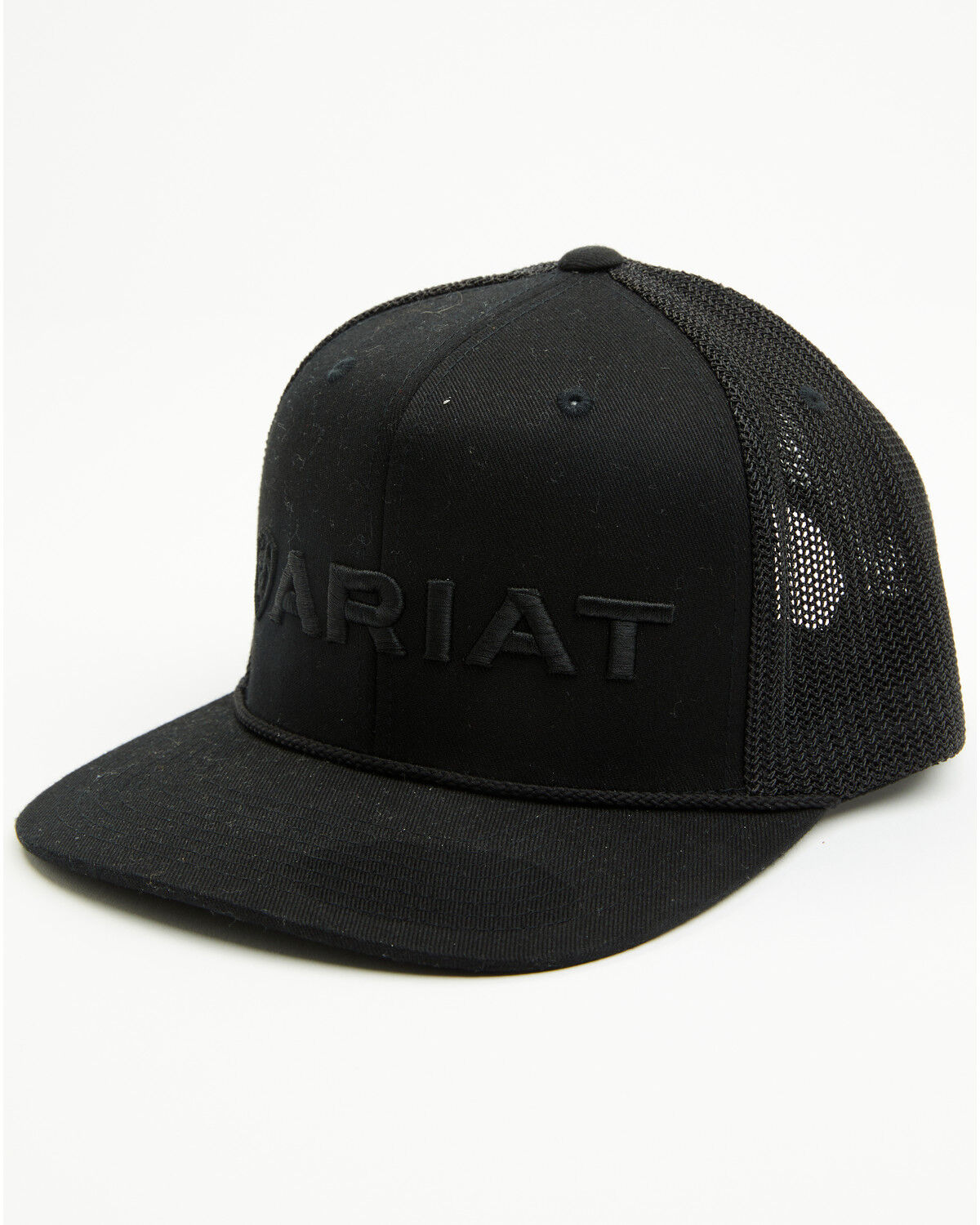 Ariat Men's 3D Embroidery Black Baseball Cap Hat A300091801