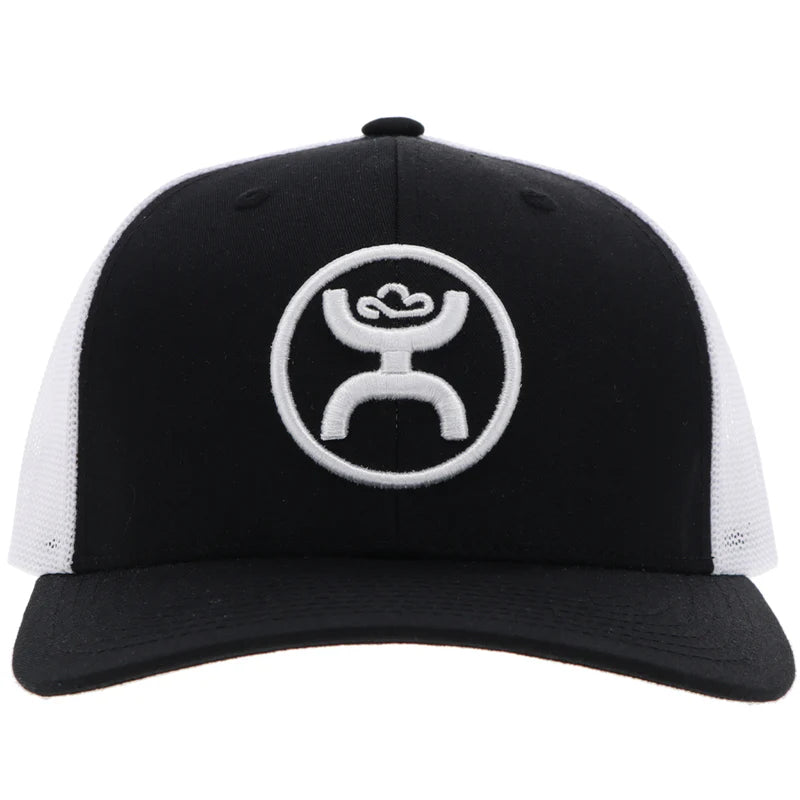Hooey O-Classic" Hat Black/White w/White Circle Logo 2309T