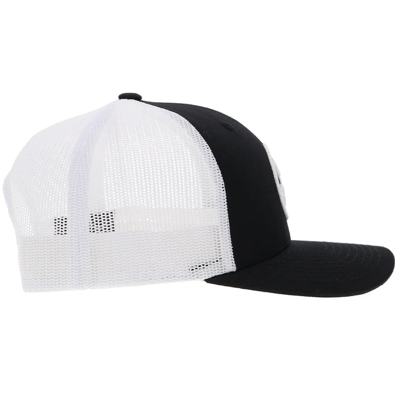 Hooey O-Classic" Hat Black/White w/White Circle Logo 2309T