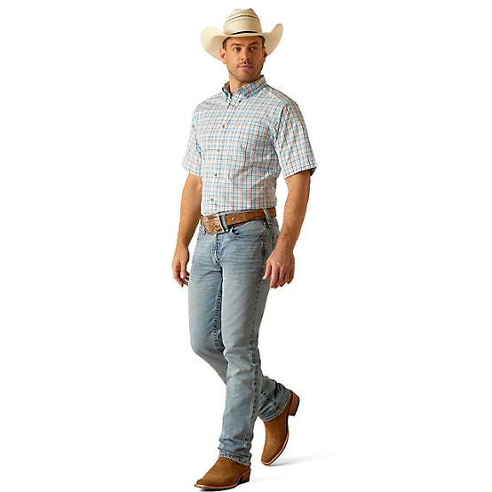Ariat Men's Pro Series Karson Classic Fit Western Short-Sleeve Button-Down Shirt 10048438