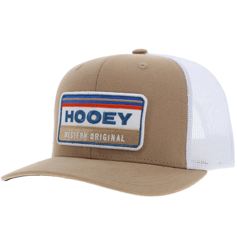 2335T-TNWH Horizon Hooey Tan/ White 6- Panel Trucker