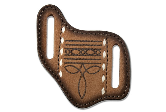 M&F Mens Brown Bootstitch Sheath D8403202