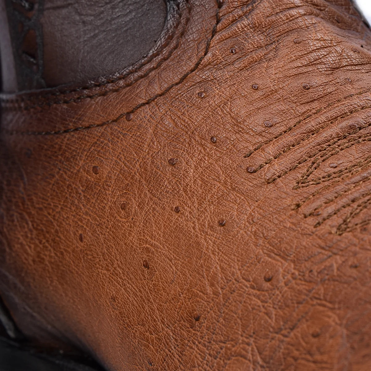 Cuadra Men's Honey Ostrich Belly Square Toe Western Boots CU462