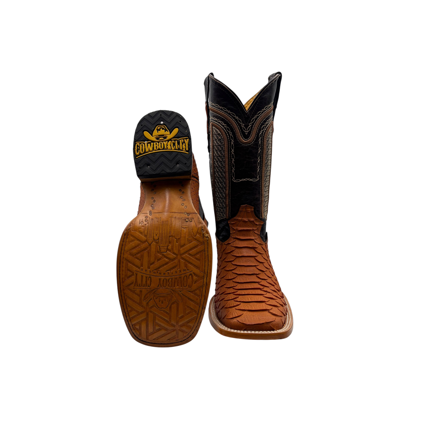 Cowboy City Mens Western Boot Miel Matte Finish