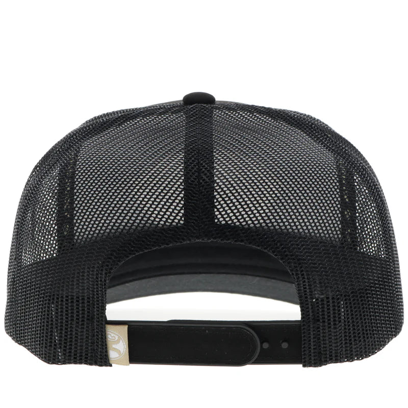 Hooey Men's Black Cavvy with Yellow & Turquoise "Punchy" Patch Snapback Hat 5032T-BK