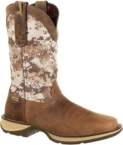 Durango Desert Camo Pull-on Western Boot, DDB0166, Brown