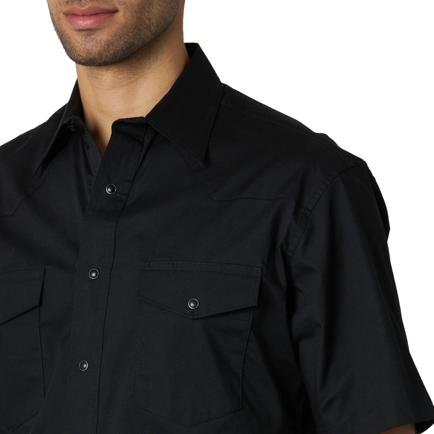 Wrangler Mens Sport Western Snap Front Shirt 71106BK