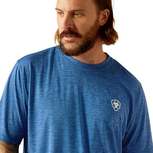 Ariat Mens Charger Ariat Spirited SS Tshrt Monaco Blue 10048578