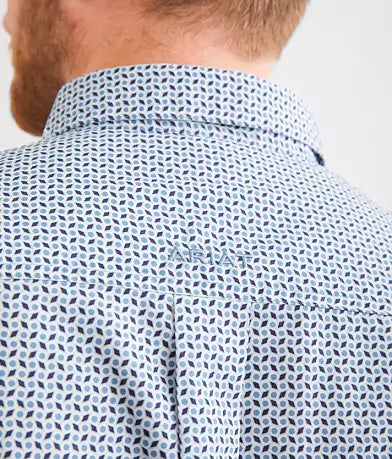 Ariat Men’s Edgar Classic Fit Short Sleeve Button down Shirt Blue Heaven 10051261