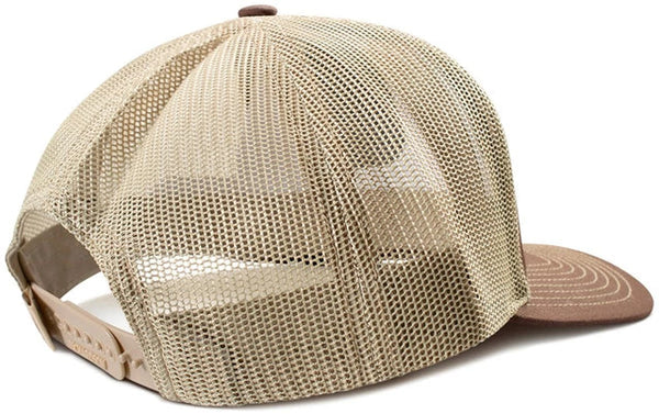 A300094102 ARIAT MENS CAP SNAP BACK SPADE PATCH BROWN