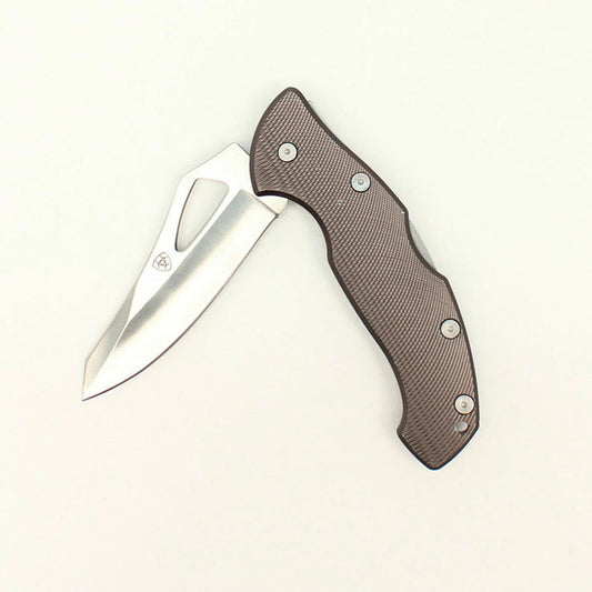 Ariat Unisex Plain Blade Grey Folding Large Knife A710010406-L