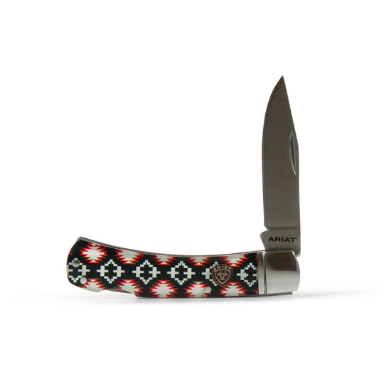 Ariat Southwest Logo Shield Folding Knife a710011297-L