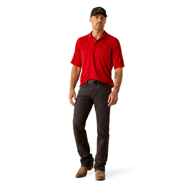 Ariat Mens  Ac SS Polo Haute Red 10055238