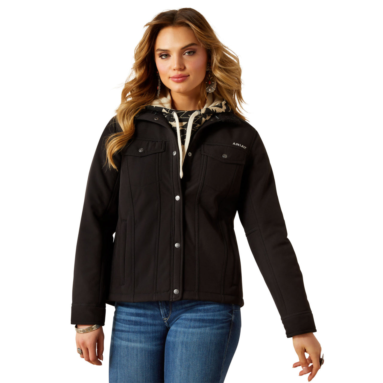 ARIAT BERBER BACK SOFTSHELL BLACK - LADIES JACKET - 10062258