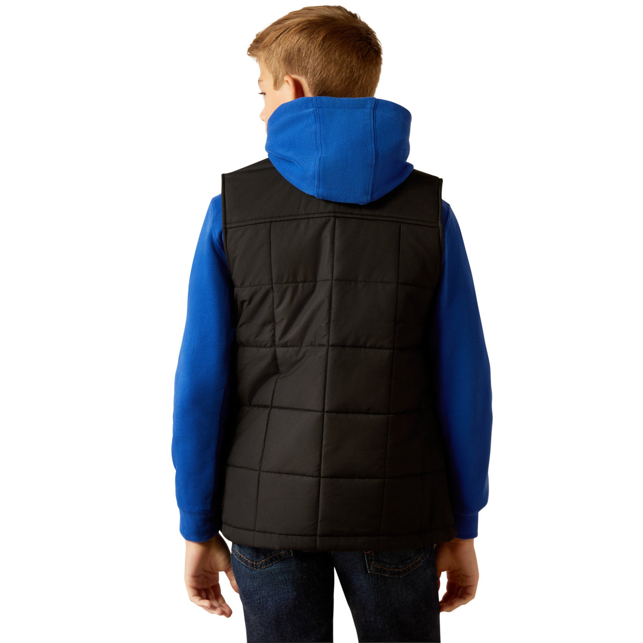 ARIAT CRIUS INSULATED BLACK VEST - KIDS BOYS VEST CORE - 10051985