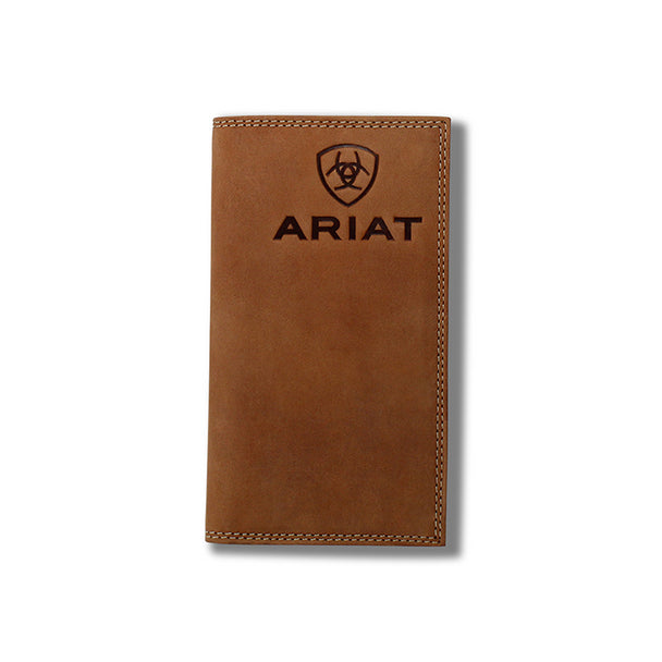 Ariat Embossed Logo Medium Brown Wallet A3548044
