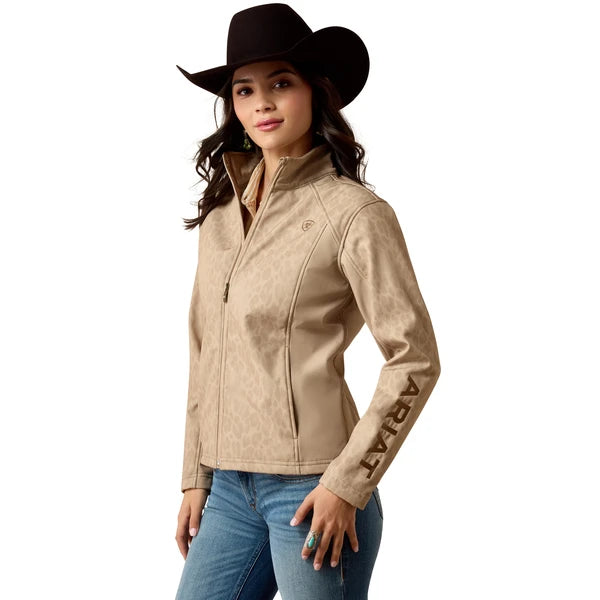 Ariat Women's Logo Softshell Jacket Faded Leopard 10079888