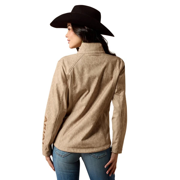 Ariat Women's Logo Softshell Jacket Faded Leopard 10079888