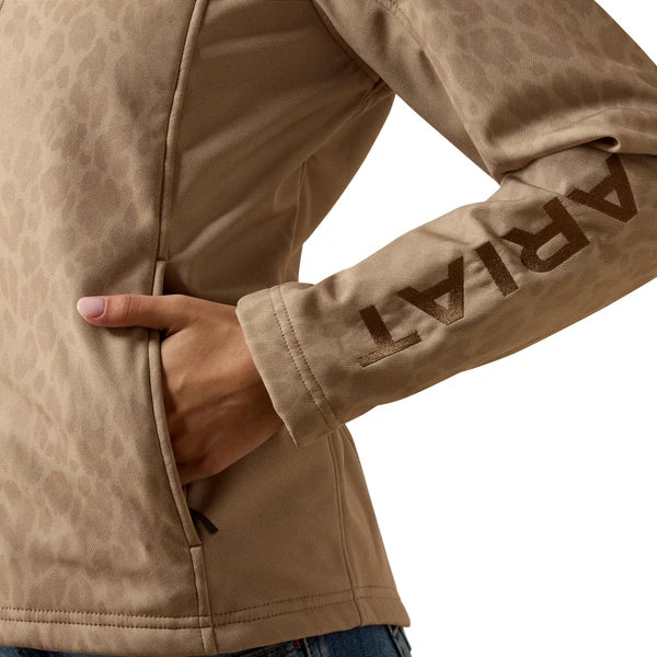 Ariat Women's Logo Softshell Jacket Faded Leopard 10079888
