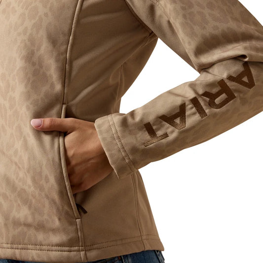Ariat Women's Logo Softshell Jacket Faded Leopard 10079888