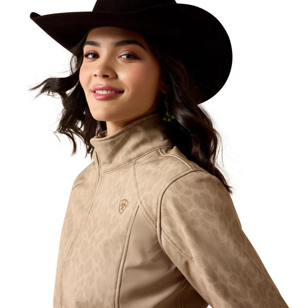 Ariat Women's Logo Softshell Jacket Faded Leopard 10079888
