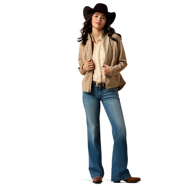 Ariat Women's Logo Softshell Jacket Faded Leopard 10079888