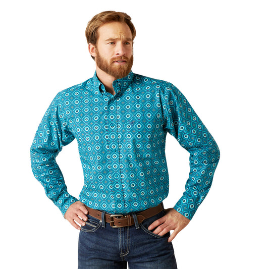ARIAT FITTED BRUNO LANAI TURQUOISE - 10046194