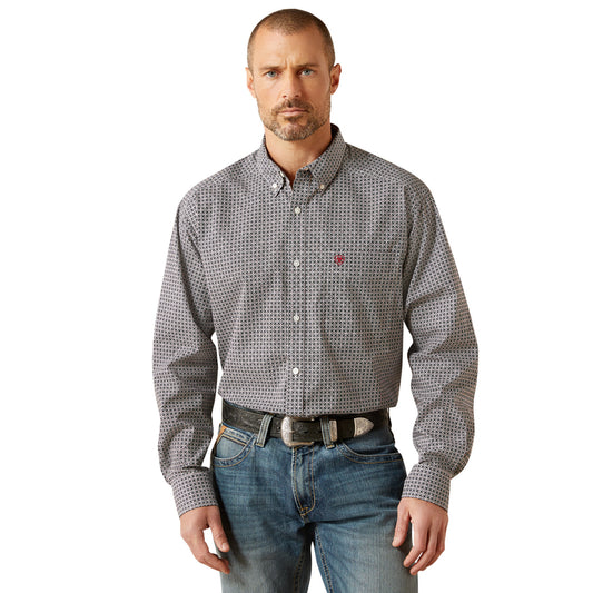 ARIAT MEN’S BLACK CLASSIC FIT TOBIAS LONG SLEEVE SHIRT 10065855
