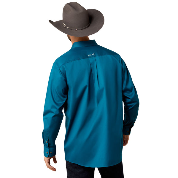 ARIAT MEN'S TEAM LOGO TWILL LONG SLEEVE SHIRT 10079357