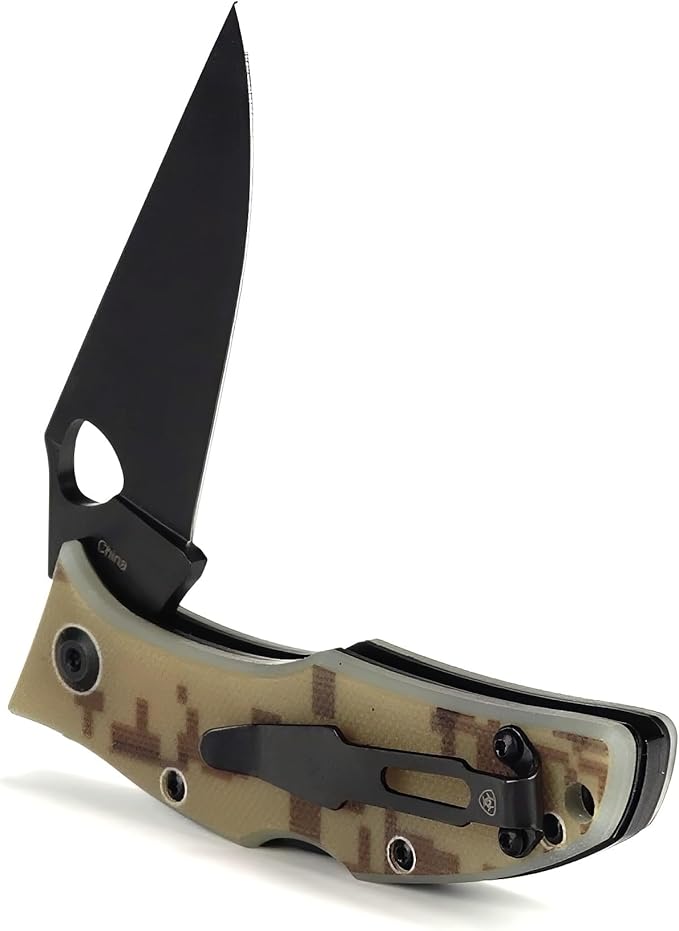 ARIAT Patriot Camo Plain Edge Folding Knife, Multicolored, 3" Blade (Medium)