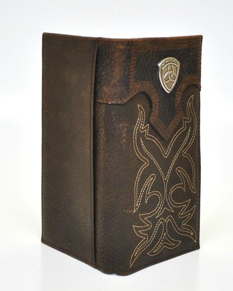 Ariat Rodeo Dark Brown Boot Stitch Wallet A3510802