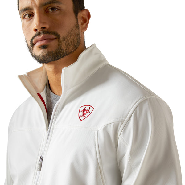 ARIAT TEAM SOFTSHELL WHITE MEXICO - MENS JACKET - 10043549