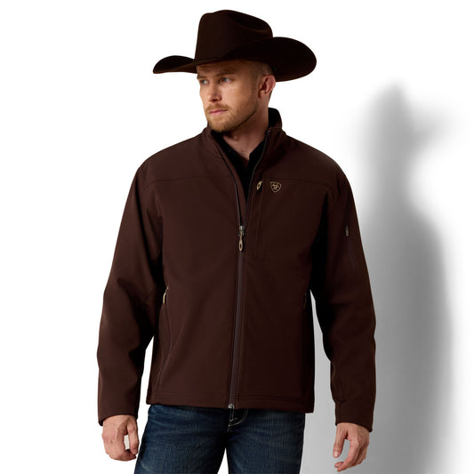 ARIAT VERNON SOFTSHELL BROWN ESPRESS MENS JACKET 10023330