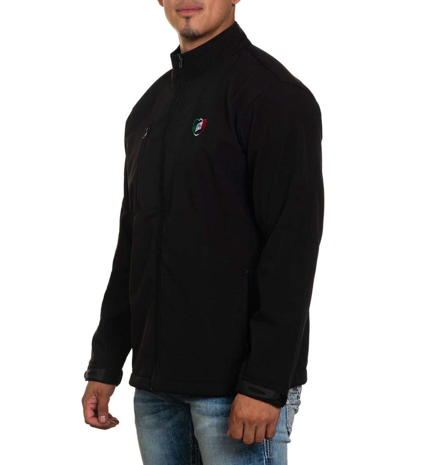 American Fighter Men's Mayland Mexico USA Flag Embroidered Softshell Jacket FM14908