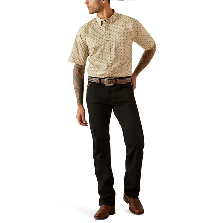 Ariat Mens Chanse Short Sleeve Shirt Khaki - 10054819