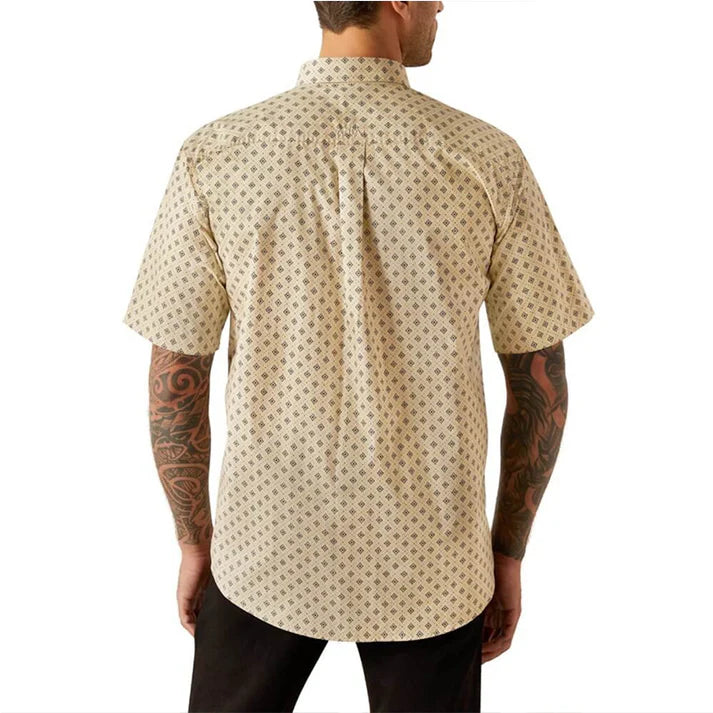 Ariat Mens Chanse Short Sleeve Shirt Khaki - 10054819