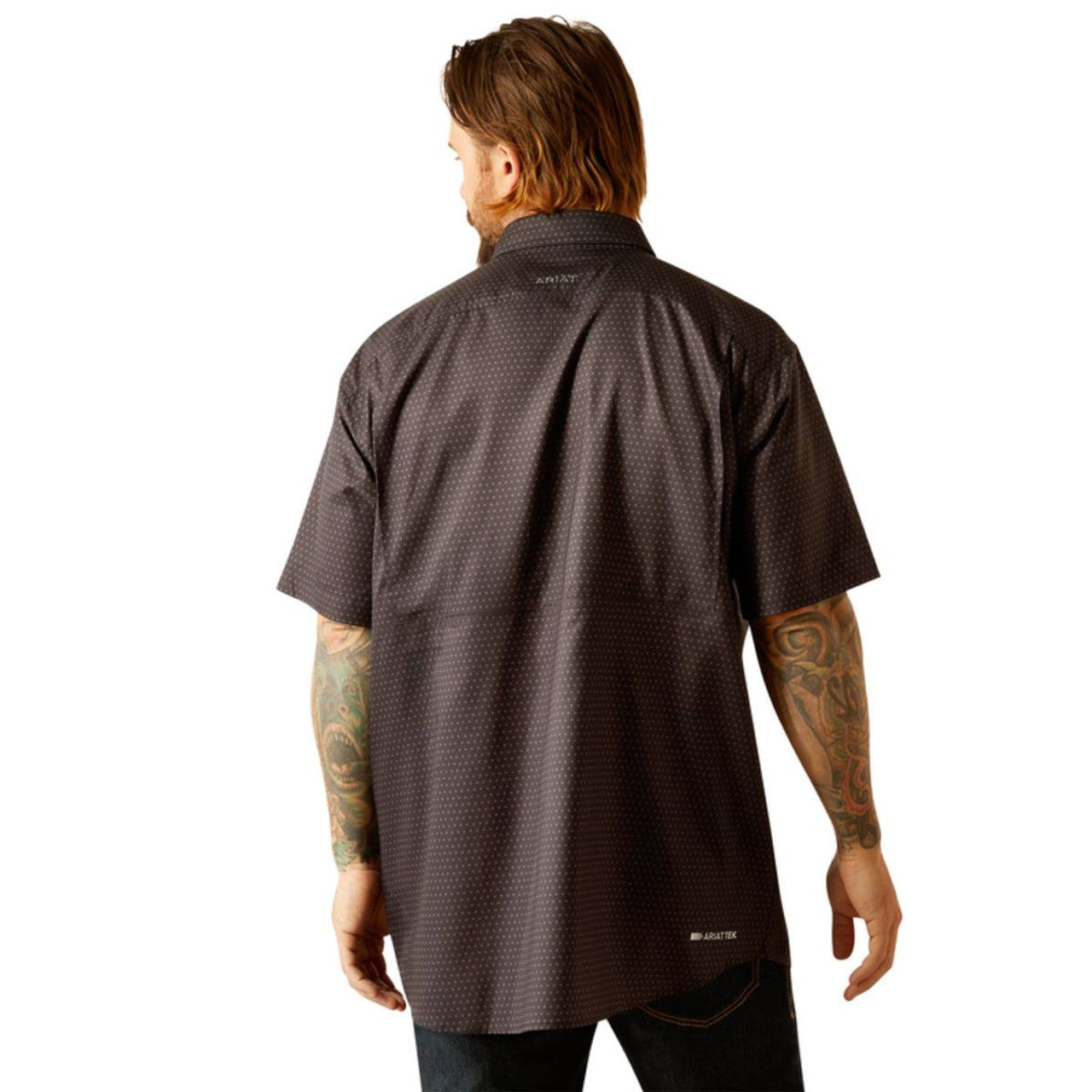 Ariat Men's Venttek Classic Fit Black Short Sleeve Shirt 10055252