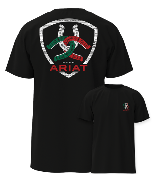 Ariat 10054357 Mens Tres Herradauras Classic Fit T-Shirt Black