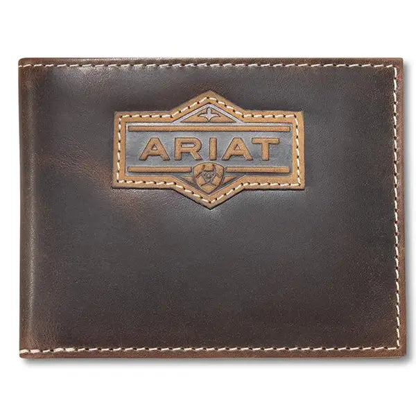 Ariat A3566502 Mens Bifold Pass Case Wallet Brown