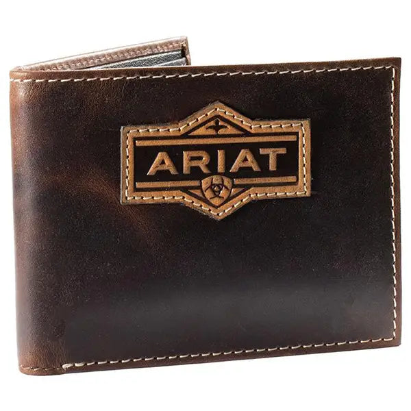 Ariat A3566502 Mens Bifold Pass Case Wallet Brown