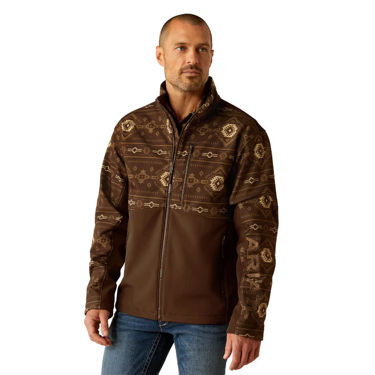 Ariat Banyan Bark Southwest Print Logan Men's Softshell Jacket 10055416